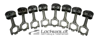 8x Original Kolben Zyl 1-4 5-8 95.945mm Porsche Cayenne Turbo V8 4851 9PA 957 - Bild 1