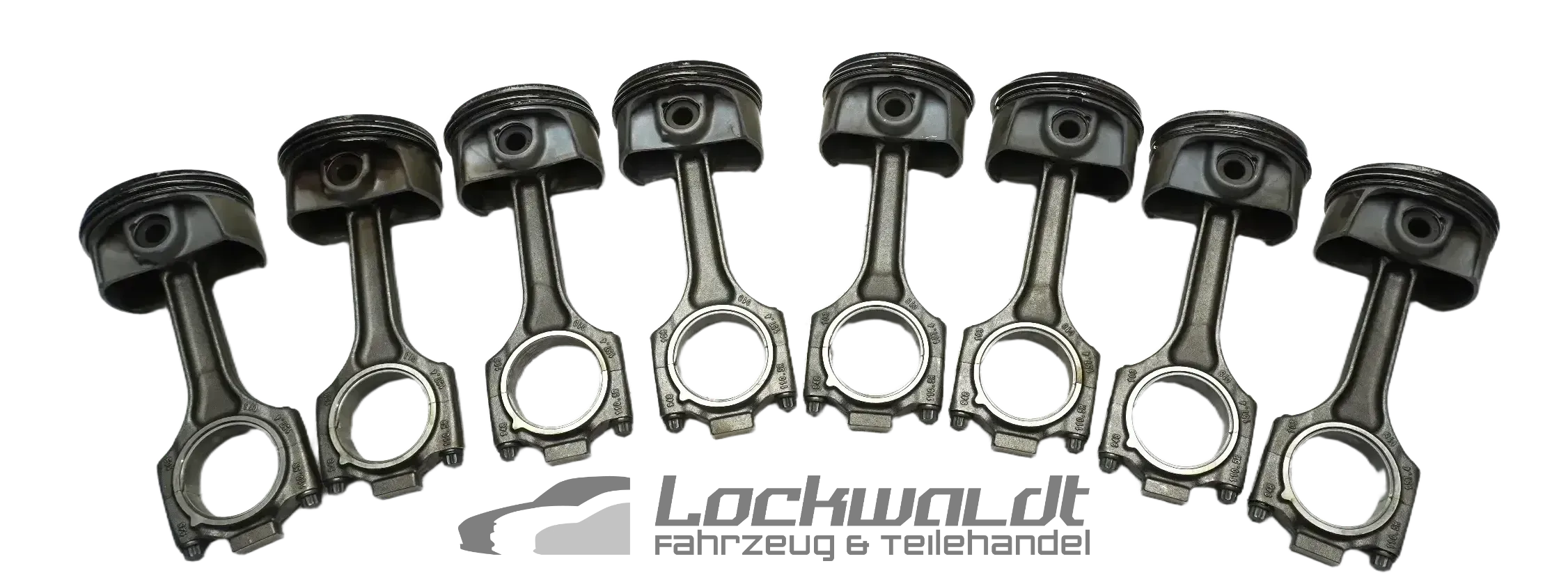 8x Original Kolben Zyl 1-4 5-8 95.945mm Porsche Cayenne Turbo V8 4851 9PA 957 - Bild 1