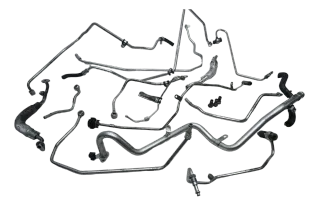 Wasser Öl Leitungen Turbolader Links Rechts Porsche Cayenne Turbo 4.8 9PA 957 - Bild 2
