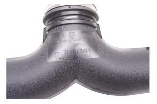 Druckrohr Ladeluftrohr Y-Stück Ansaugbrücke Porsche Cayenne 92A 958 957 955 9PA 7L5129760B - Bild 2