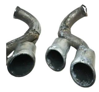 Turbo Endrohre Original Porsche Cayenne Turbo 9PA 957 4.8 V8 07-10 - Bild 3