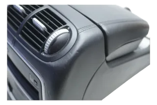 TURBO Prägung Mittelarmlehne Leder schwarz Porsche Cayenne 9PA 955 957 7L5863239 8YR - Bild 5