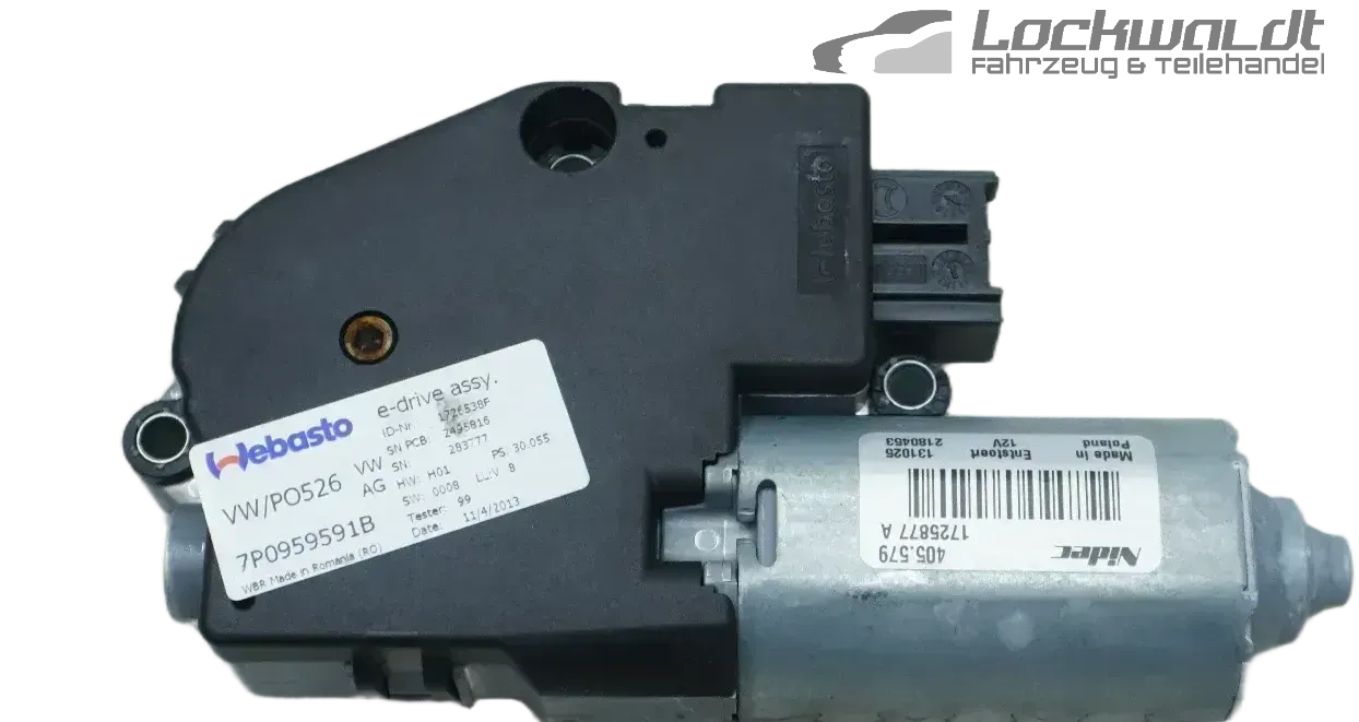 7P0959591B Motor Rollo Schiebedach Panoramadach Motor hinten Porsche Cayenne 92A 958 7P0959591B - Bild 1