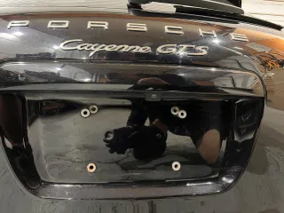 US Heckklappe Porsche Cayenne GTS 958 92A Kofferraumklappe LC9X Schwarz - Bild 5